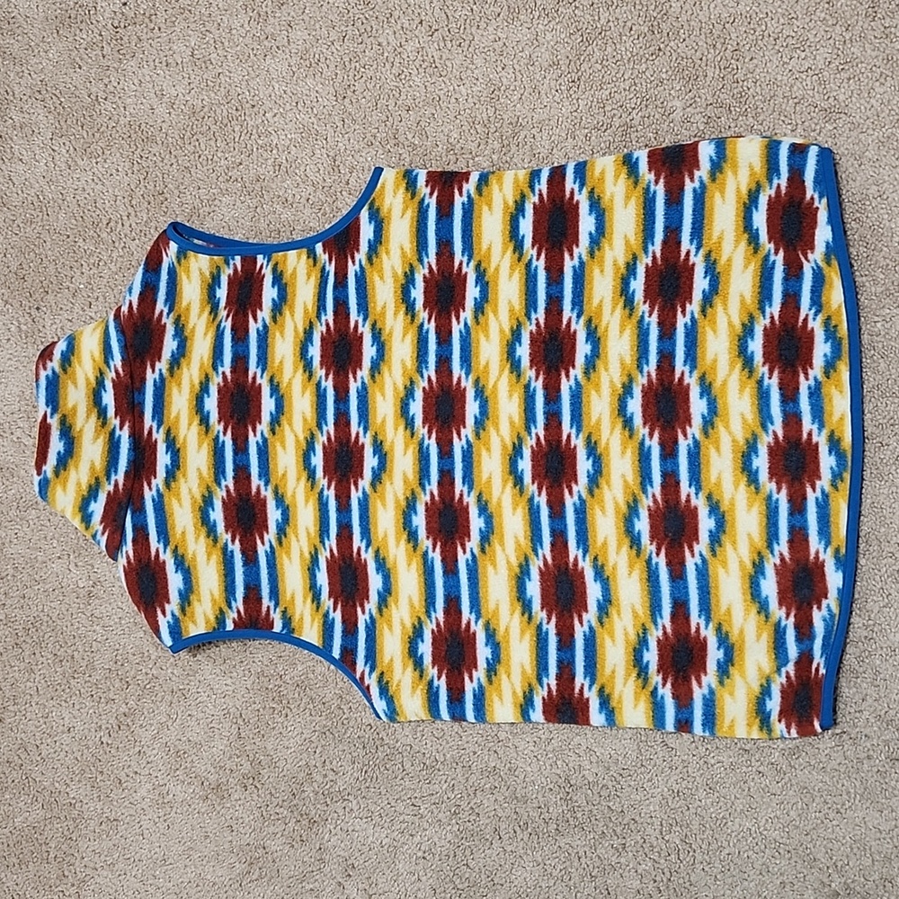 Patagonia Synchilla Aztec Fleece Vest Jacket Wild Desert Prarie Gold Women's  M - Picture 10 of 11